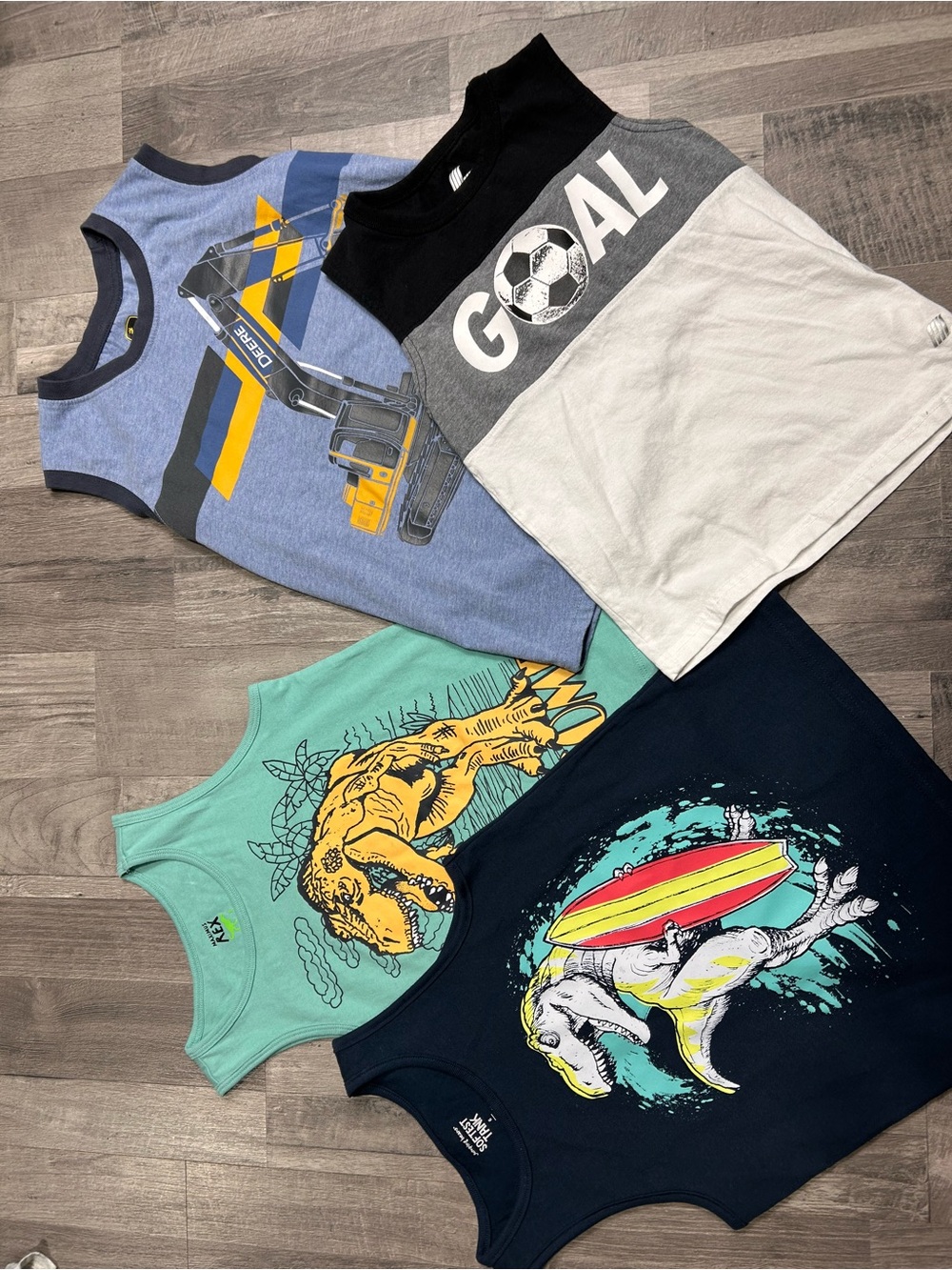 Boys Graphic Print Tank Top Bundle